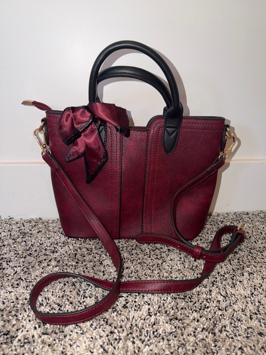 Montana West Handbags - Montana West Burgundy Red Bag Purse Crossbody